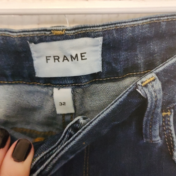 Frame Le Crop Mini Boot Frayed Hem size 32 - Picture 4 of 8